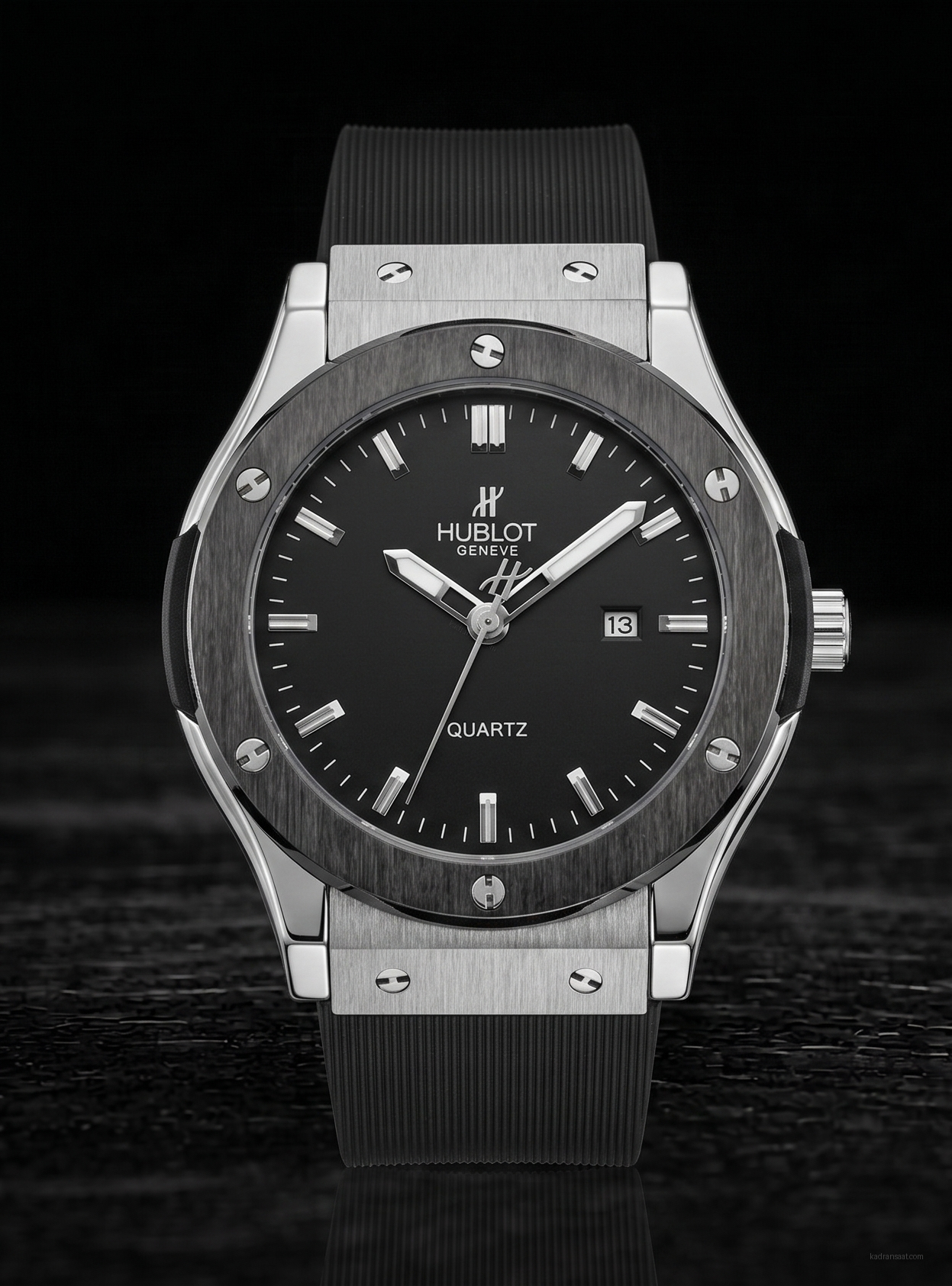 Büyük Kasa Çelik Kasa Siyah Kadran Saat